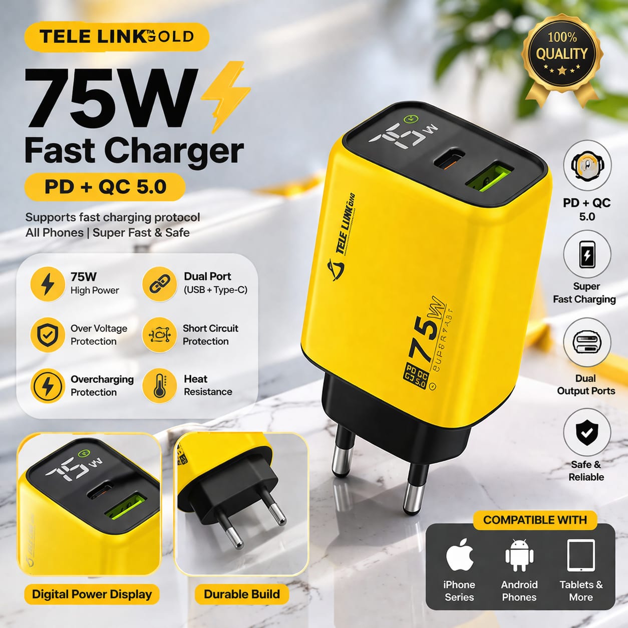 TELE LINK 75W Charger